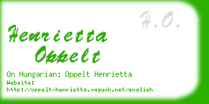 henrietta oppelt business card